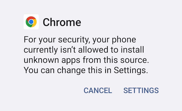 Jeśli nie możesz zainstalować pliku, wybierz Ustawienia> Zainstaluj nieznane aplikacje> wybierz „Zezwól z tego źródła”